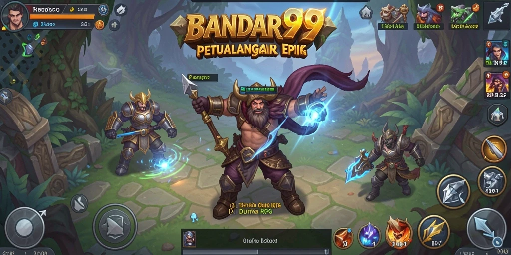 Tampilan gameplay BANDAR99 yang menakjubkan dan penuh aksi RPG.