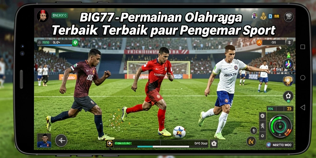 Tampilan utama <strong>BIG77</strong> menunjukkan pemain bersaing dalam pertandingan olahraga yang intens.
