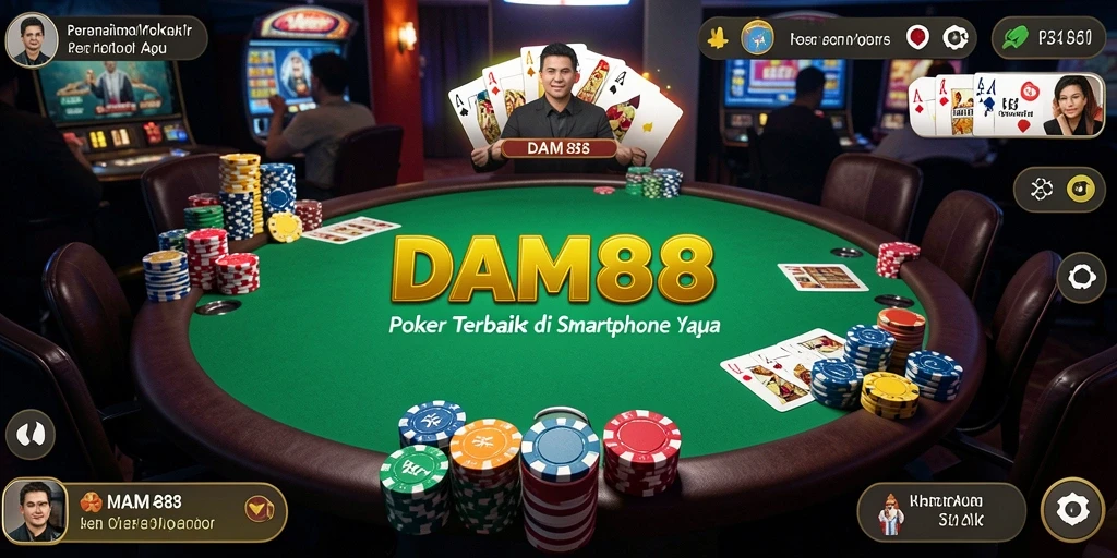 Gameplay seru Poker di DAM88 dengan pemain dari seluruh dunia.