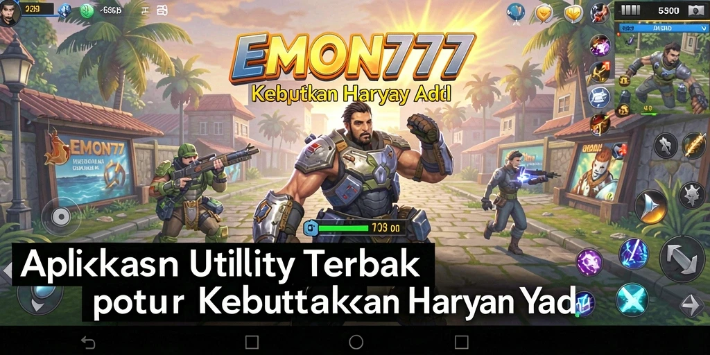 Tampilan utama EMON777 yang menampilkan fitur-fitur Utility.