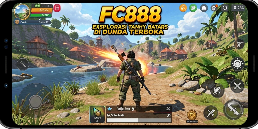 Tampilan gameplay mendebarkan dari game Open World FC888.