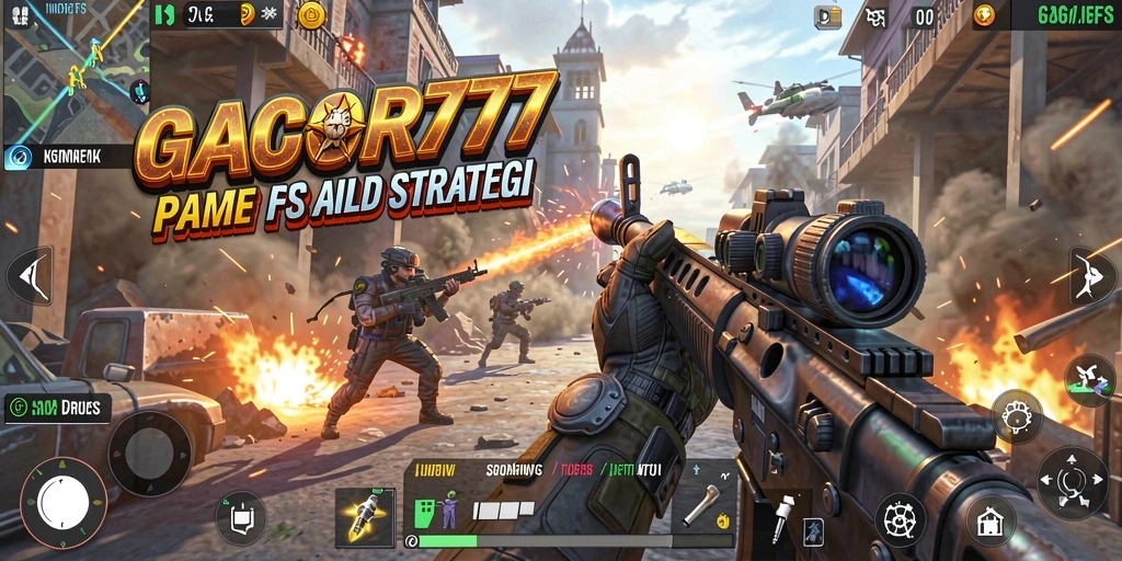 Gameplay GACOR777 yang intens dan mendebarkan di medan perang.