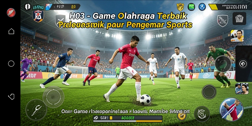 Tangkapan layar H03 menampilkan aksi seru dari berbagai jenis olahraga.