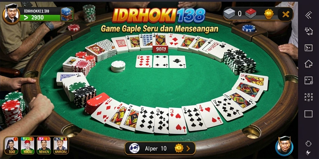Tangkapan layar gameplay Gaple dari IDRHOKI138 yang seru.