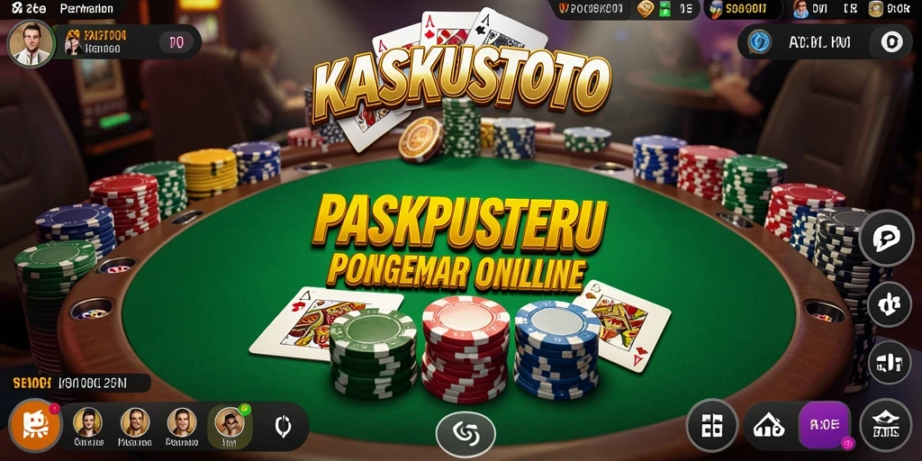 Tampilan gameplay Poker yang menarik di KASKUSTOTO.