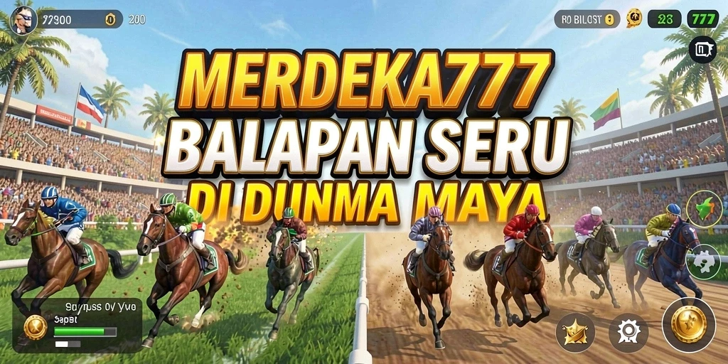Tampilan gameplay <strong>MERDEKA777</strong> yang menegangkan saat balapan.