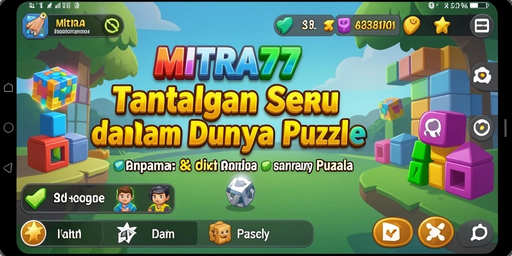 Tampilan gameplay MITRA77 yang penuh tantangan Puzzle.
