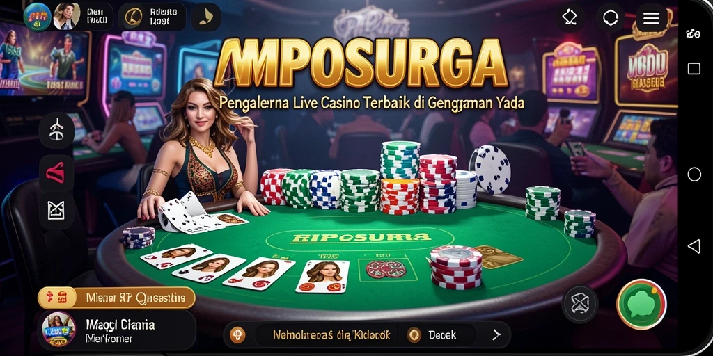 Tampilan gameplay Live Casino yang menarik dan interaktif di MPOSURGA.