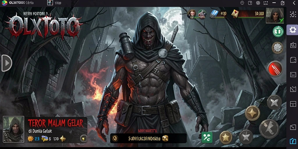 Screenshot gameplay menampilkan suasana horor yang mencekam dan menegangkan.