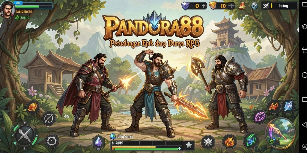 Tampilan gameplay PANDORA88 yang mendebarkan dalam dunia RPG.