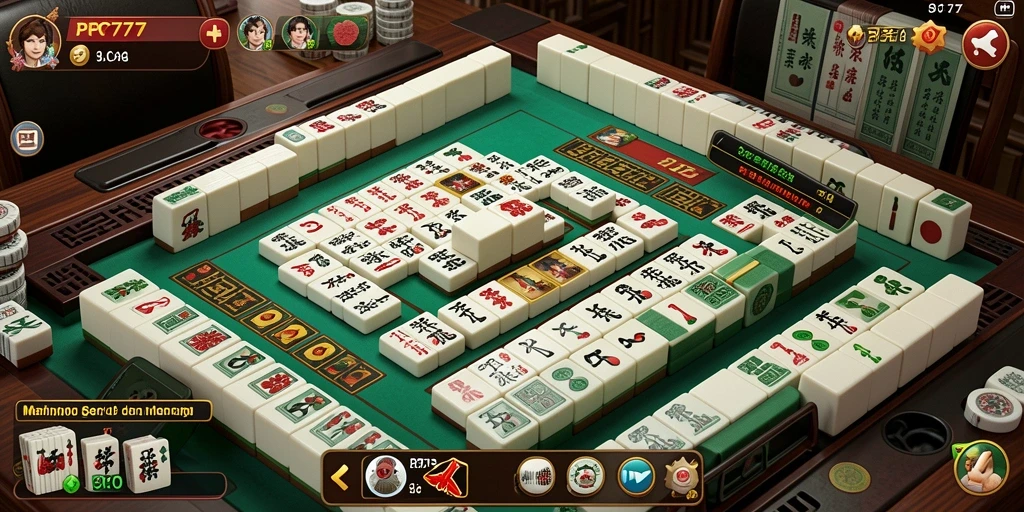 Tampilan gameplay Mahjong yang menawan dari PC777.