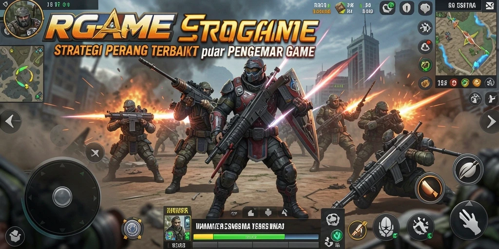 Screenshot RPGAME menampilkan pertempuran strategis yang menarik.