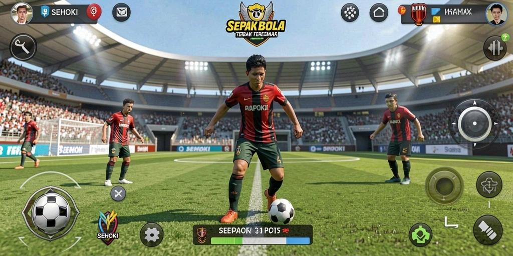 Tampilan gameplay SEHOKI yang mendebarkan dan realistis.
