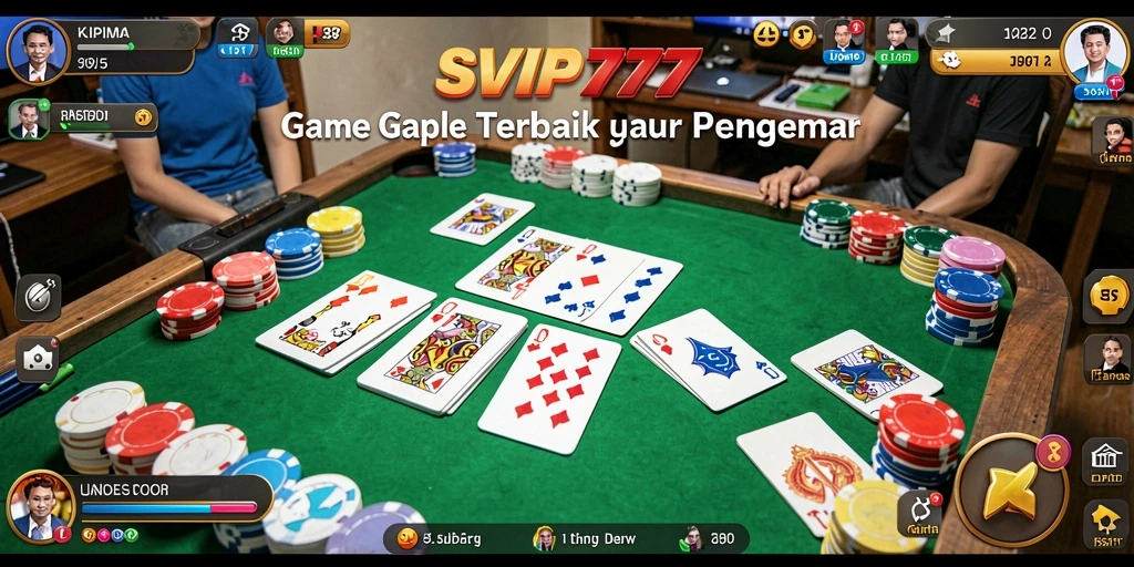 Tampilan gameplay Gaple seru dalam SVIP777.