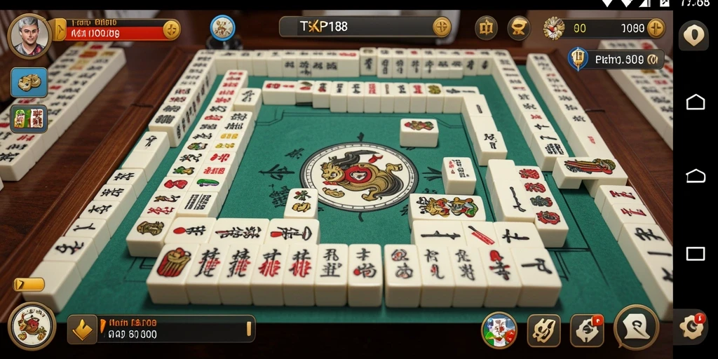 Tampilan gameplay seru di TKP188 dengan berbagai ubin Mahjong.