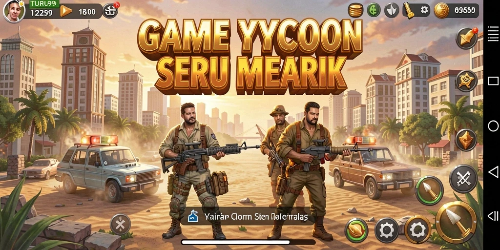 Gameplay seru dan menarik dari TURU99 sebagai game Tycoon.