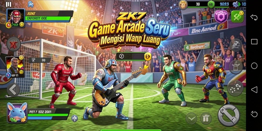 Gameplay ZK7 yang memukau dalam misi arcade seru.